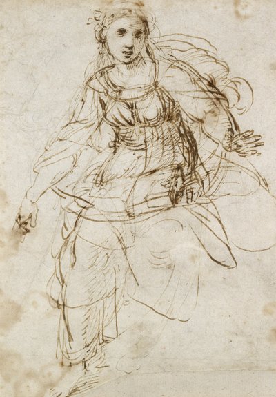 Figura allegorica della teologia da Raffaello Sanzio Raphael